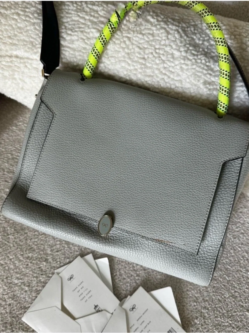 Anya Hindmarch Bathust Satchel bag Grey
